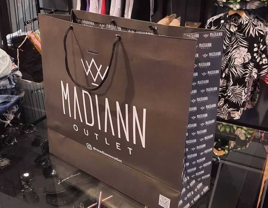 Sacola Personalizada de Papel Para Roupa Country