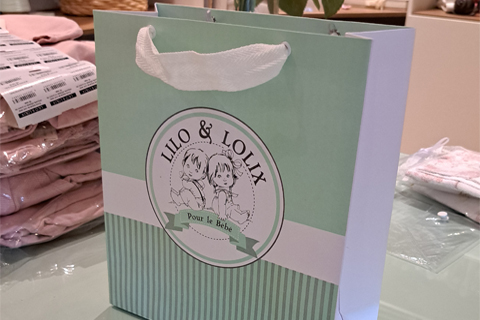 sacola para moda infantil