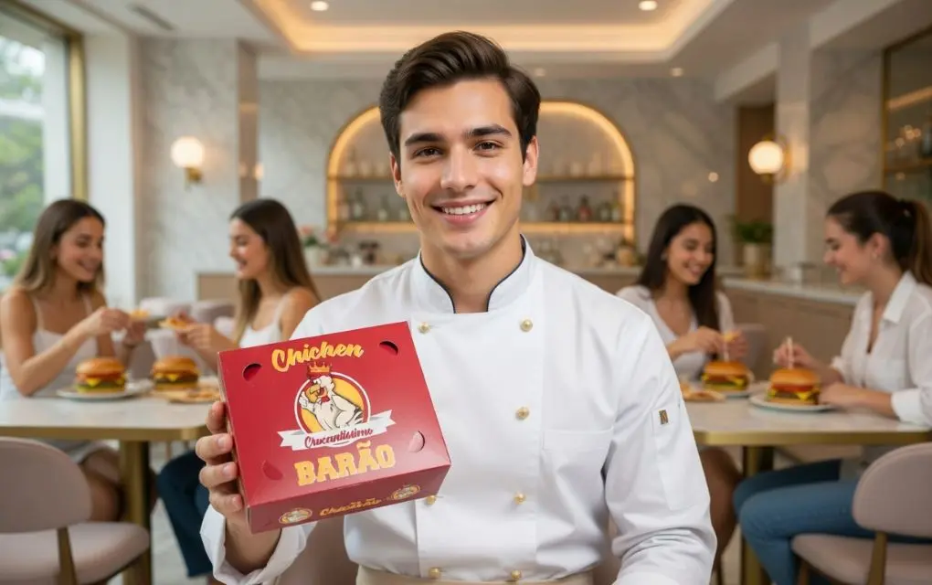 caixa para frango frito